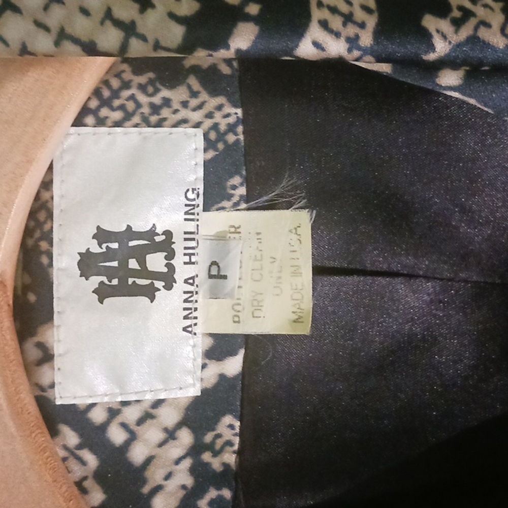 Anna Huling, Polyester, Snakeskin Patterned Duste… - image 2